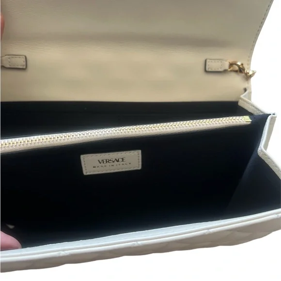 Versace Medusa Quilted Leather Clutch